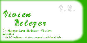 vivien melczer business card